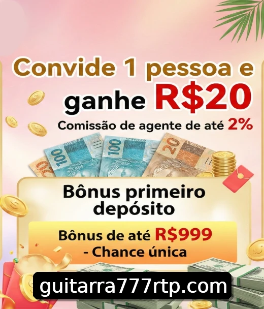 Bônus ao se registrar no guitarra777